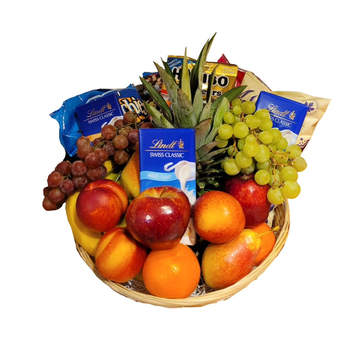 Fruit and Treats Gift Basket
